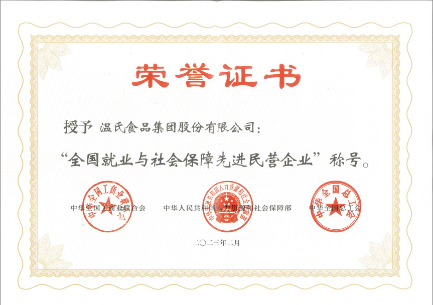 Z6尊龙凯时股份获“全国就业与社会保险先进民营企业“称号.jpg